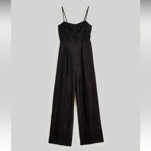 Madewell Ruched Crop Straight-Leg Jumpsuit | 12